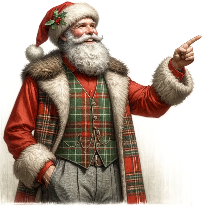 Classic Santa Claus Illustration