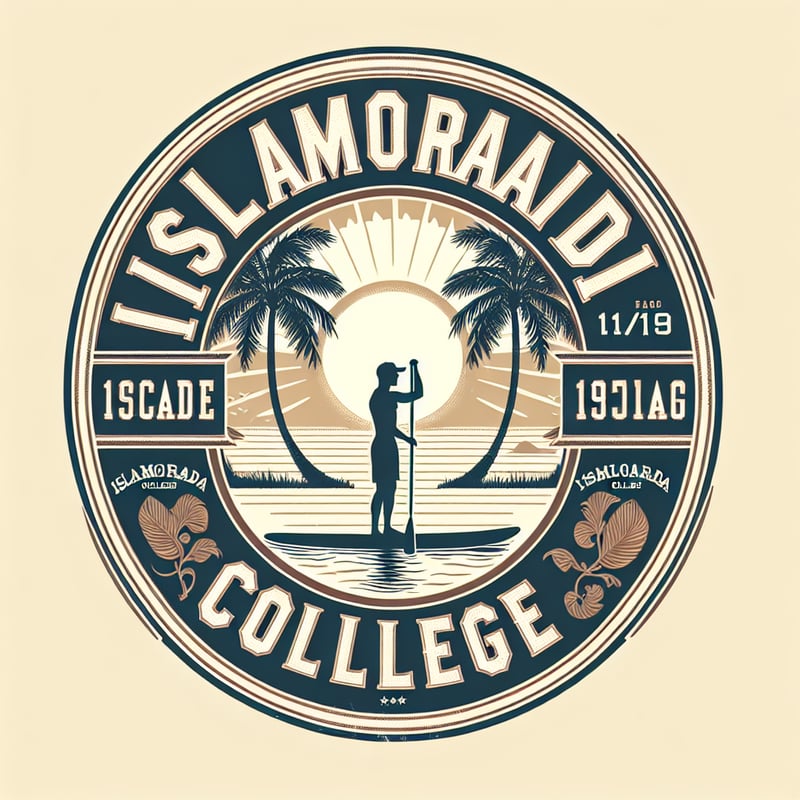 Islamorada College Preppy Logo Design