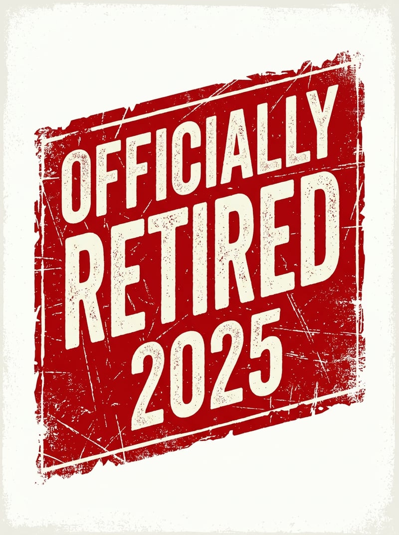 Officially Retired 2025 T-shirt Design