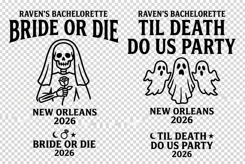 Raven's Bachelorette Shirt Designs
