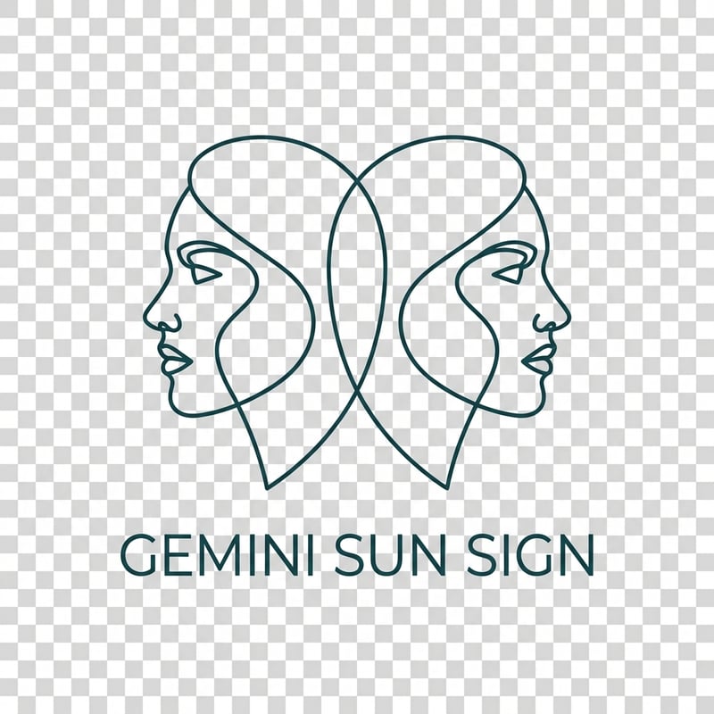 Minimalist Gemini Line Art T-Shirt