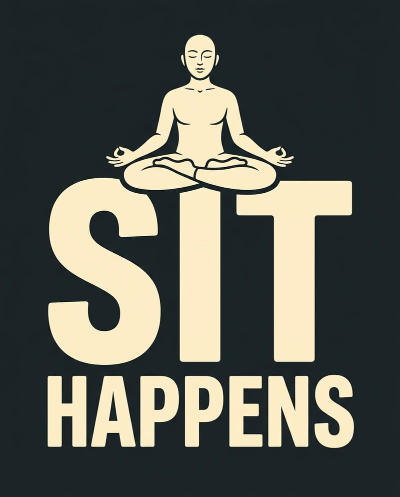 Meditation Pun T-Shirt Design