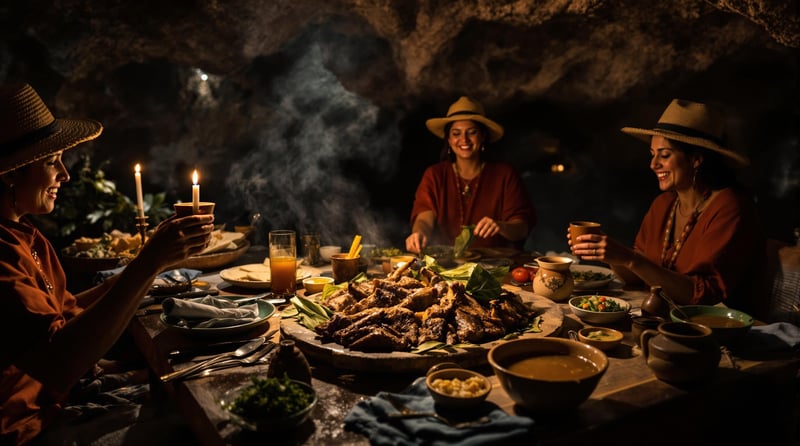 Barbacoa de Borrego at Las Cuevas Tradicionales