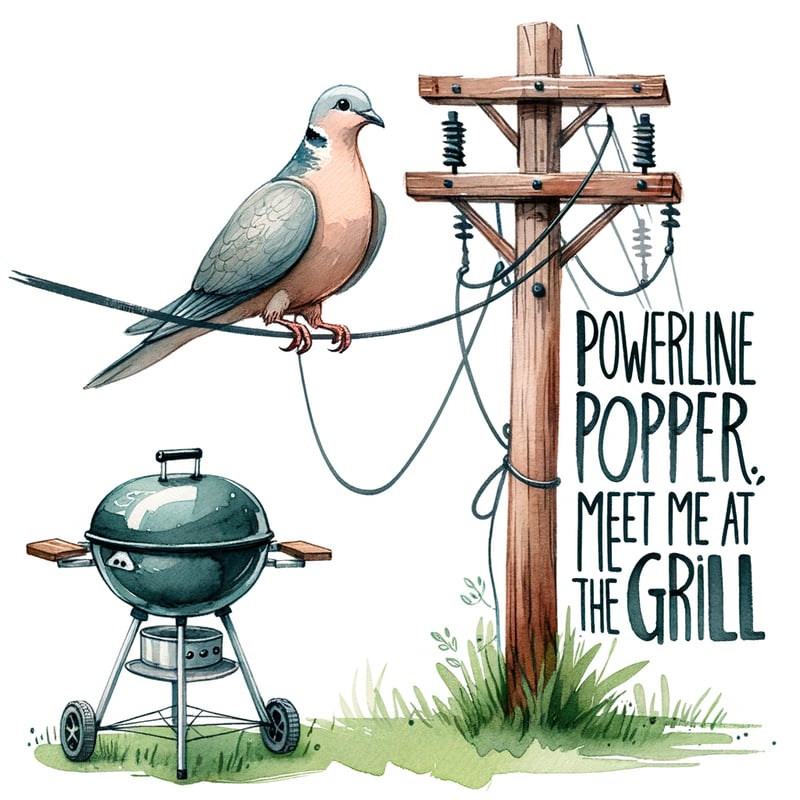 Whimsical Dove Watercolor Illustration