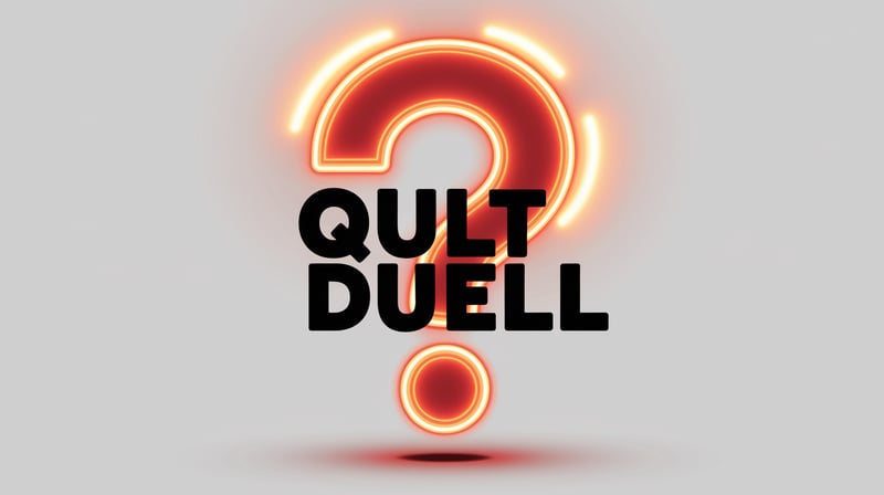Bold Typography Design: QULT DUELL