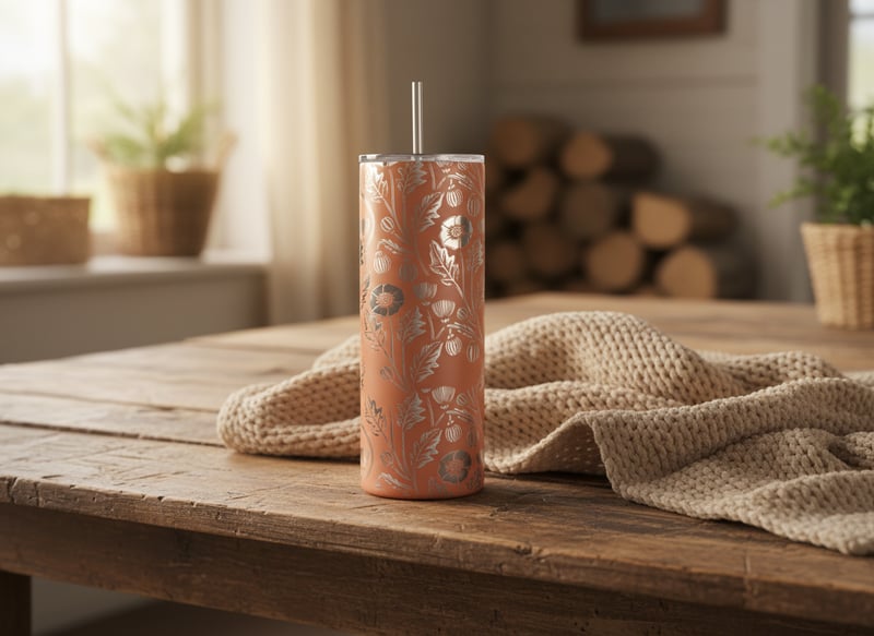 Rustic Terracotta Skinny Tumbler