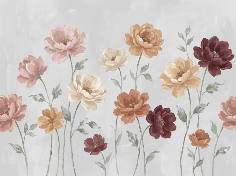 Vintage Floral Hand-Painted Illustration