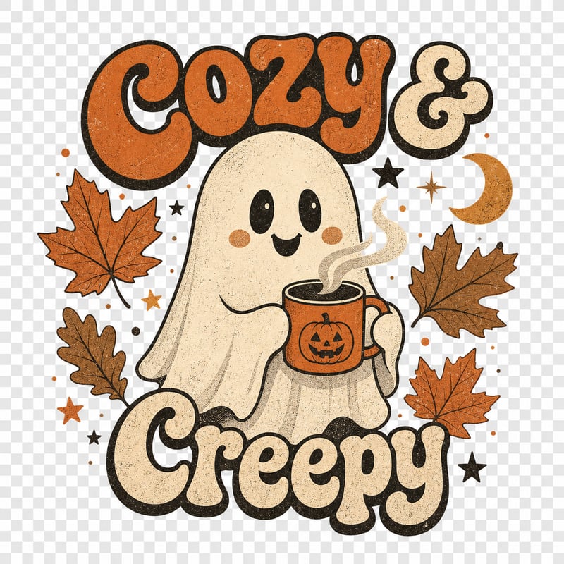 Cozy & Creepy Retro Halloween Ghost