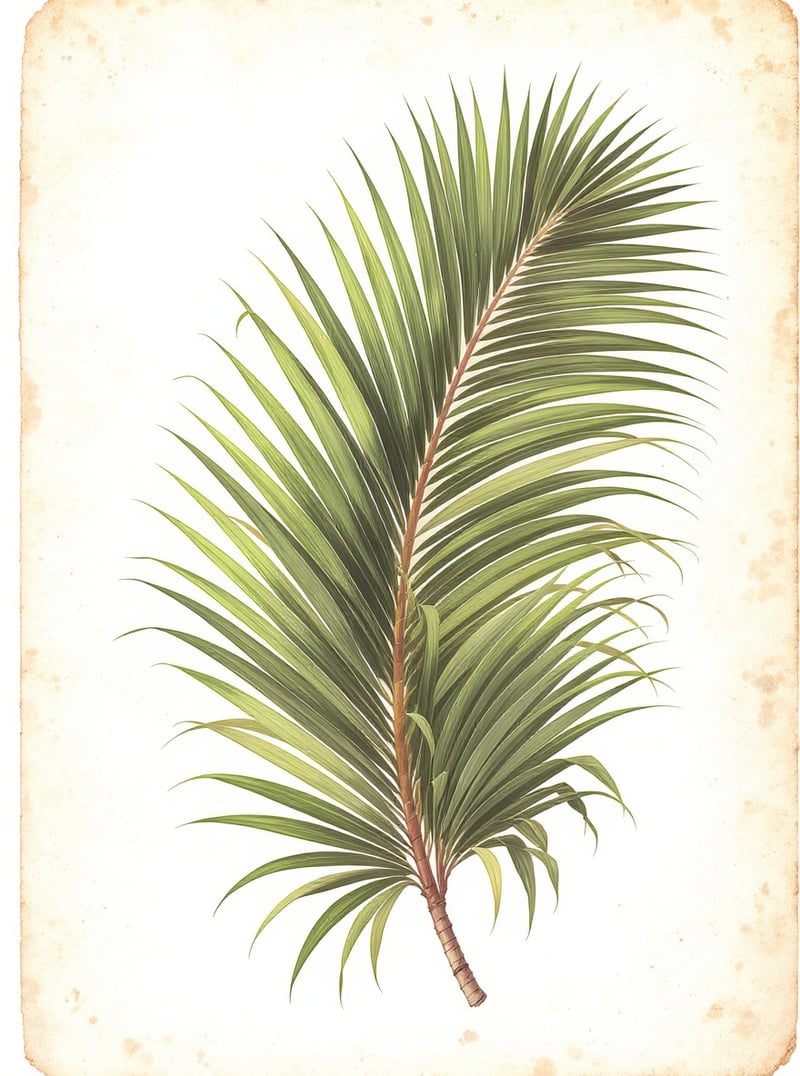 Vintage Florida Saw Palmetto Design