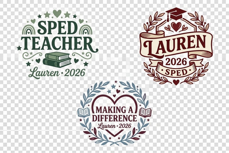 SPED Teacher Gift Designs PNG