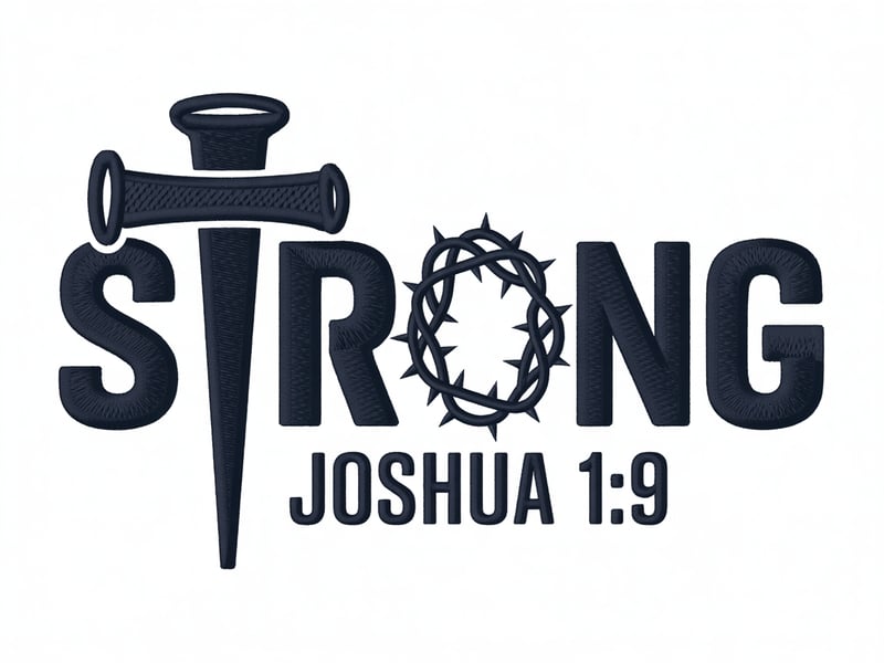 The Sacrificial Strength Embroidery Design