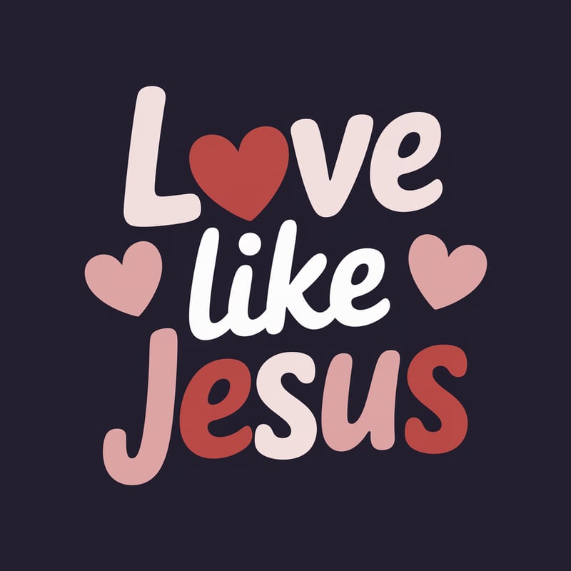 Love Like Jesus Graphic Design