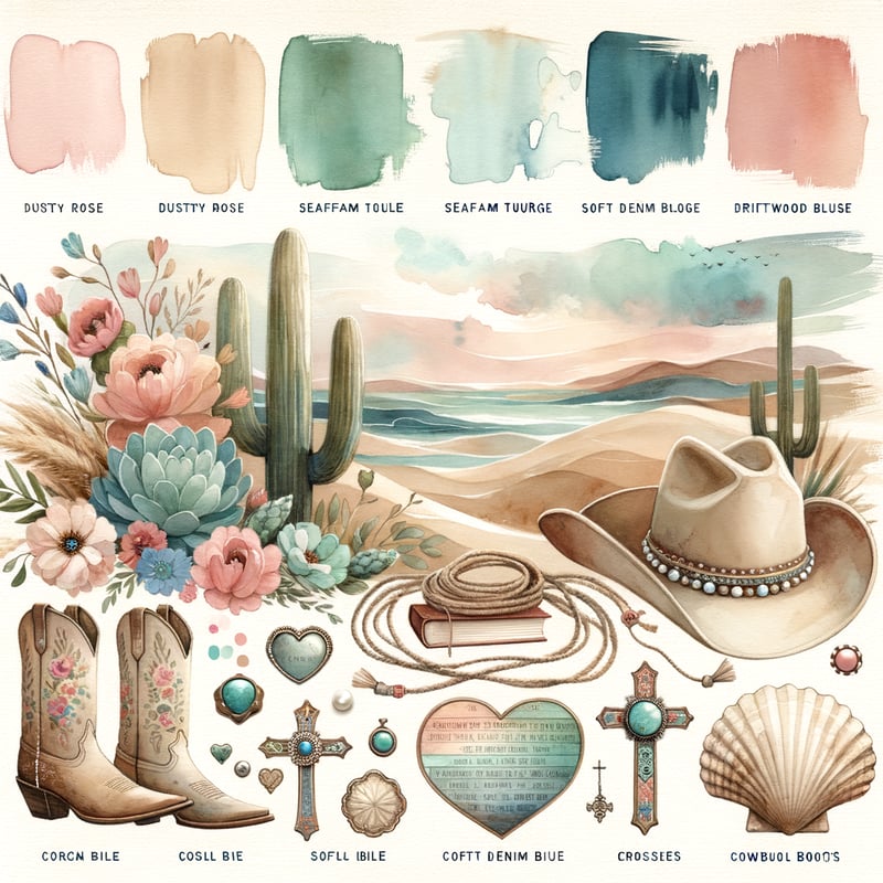 Western Spiritual Watercolor Tumbler Wrap