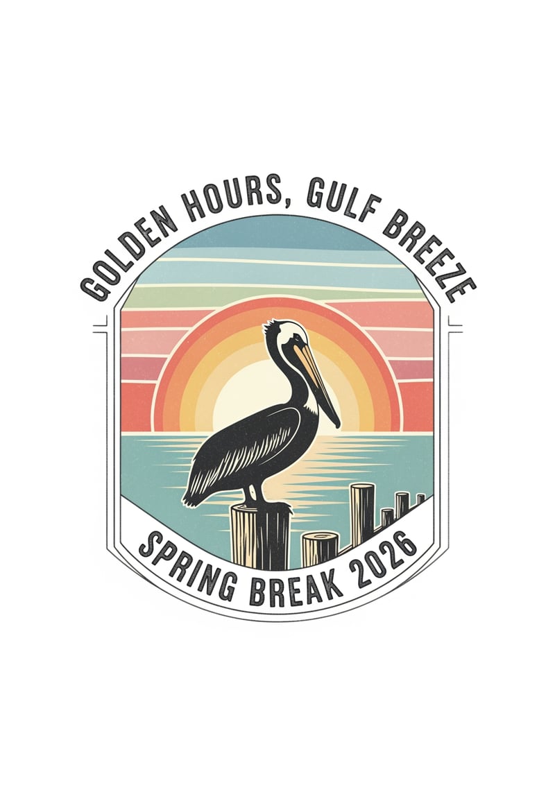 Vintage Gulf Coast Pastel Crest