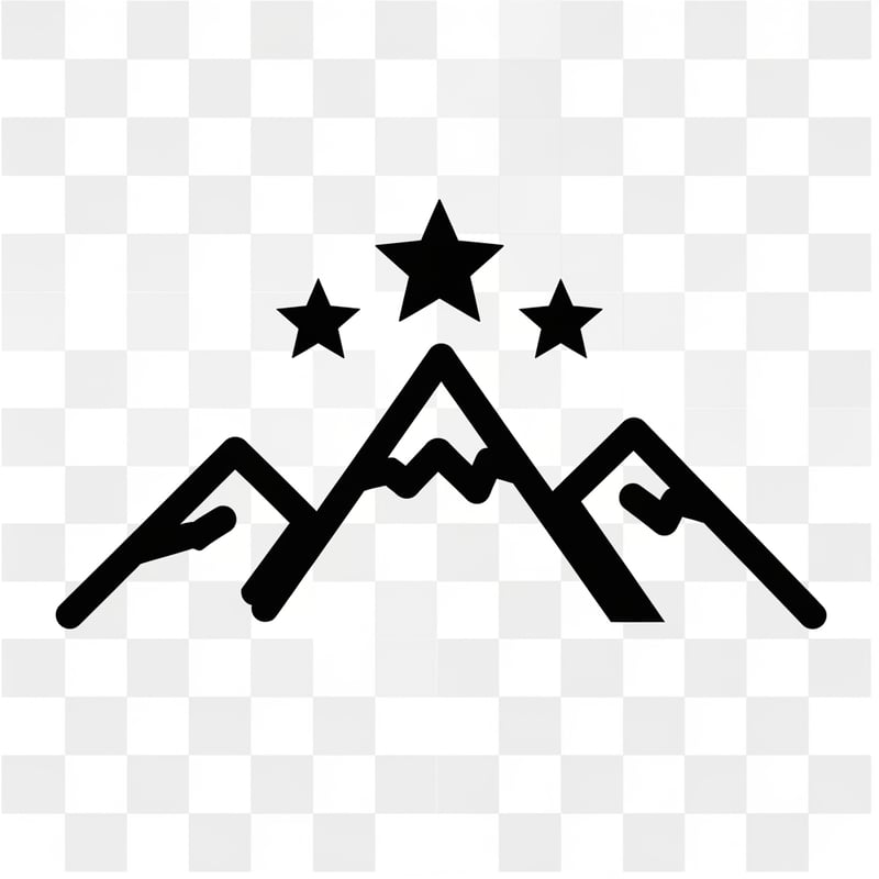 Minimalist Mountain Vector Design
