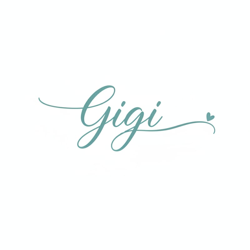 Elegant Handwritten 'Gigi' Typography