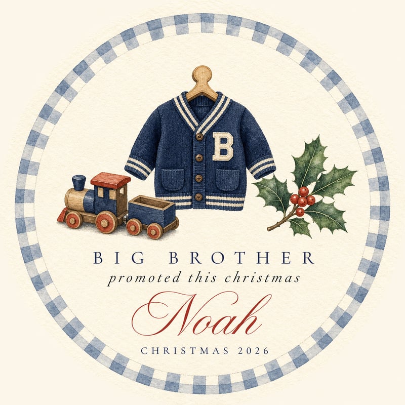 Big Brother Vintage Christmas Ornament