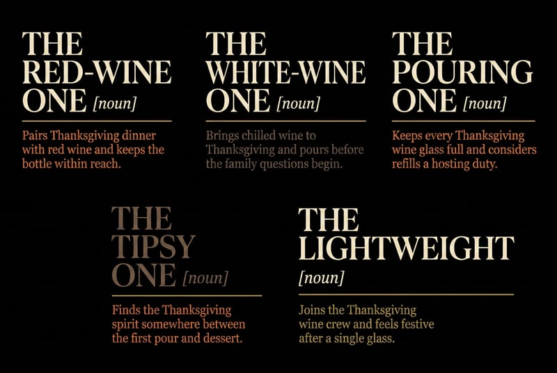 Thanksgiving Wine Crew Typography Designs
