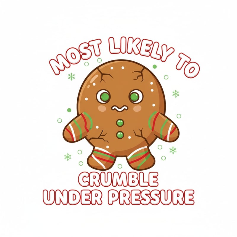 Whimsical Gingerbread Cookie Cartoon