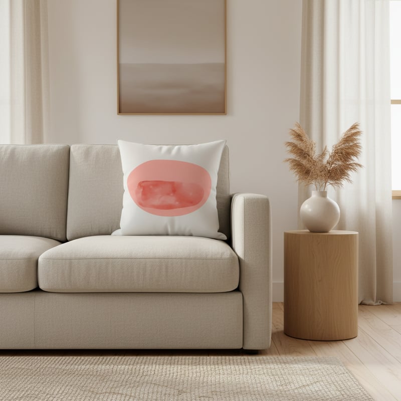 Serene Japandi Living Room Scene