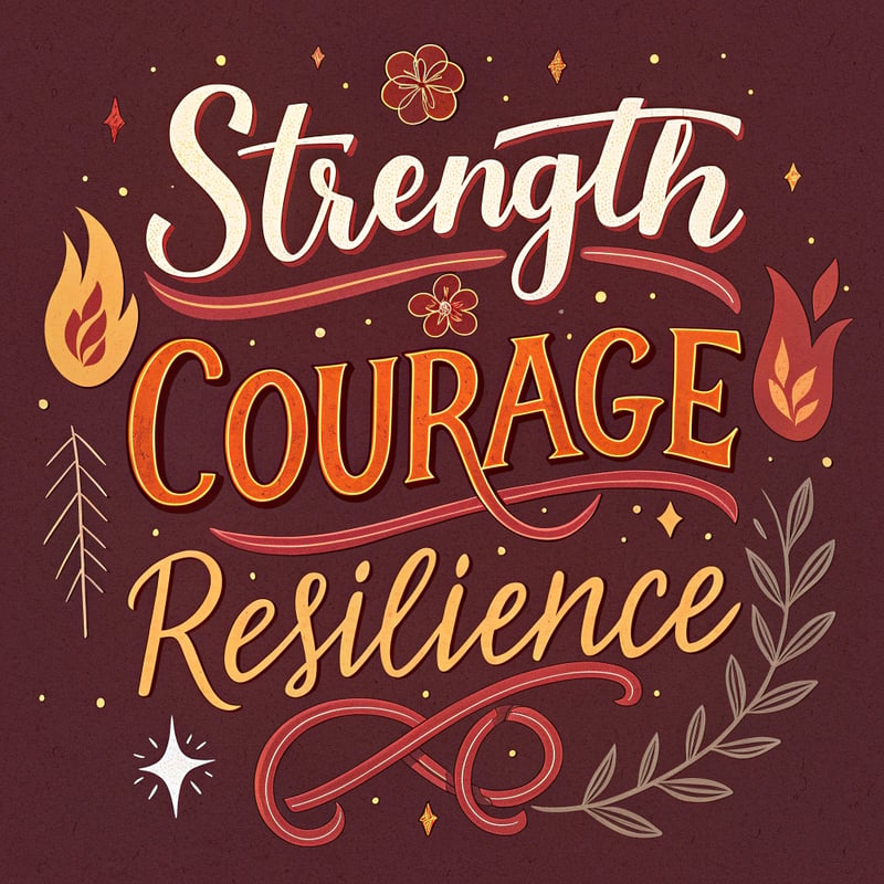 Motivational Calligraphy Design