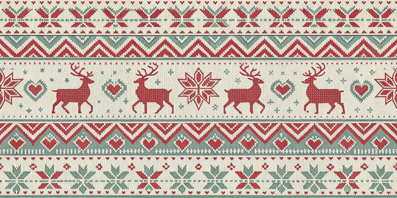 Fair Isle Knit Pattern Texture