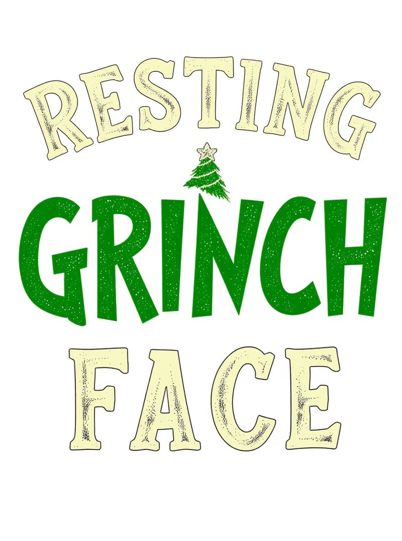 Funny Resting Grinch Face Shirt Design