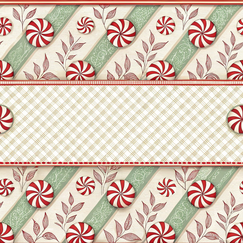 Seamless Peppermint Stripe Pattern