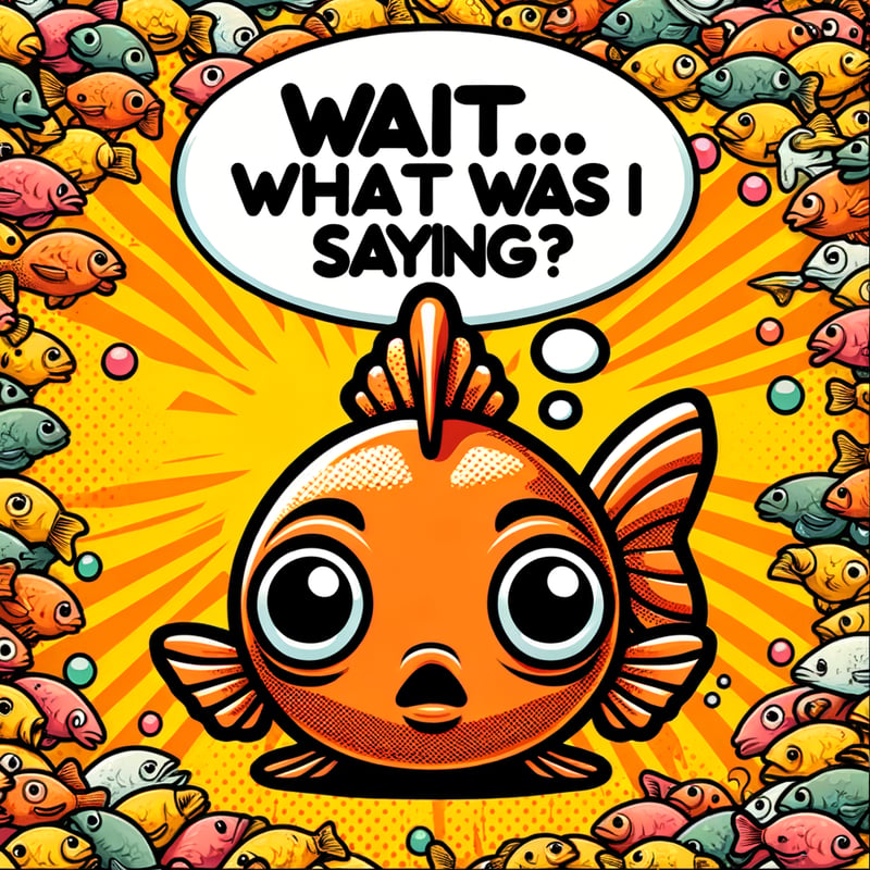 Clueless Cartoon Goldfish
