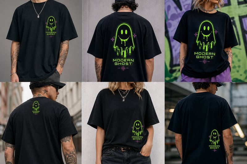Hip Style Different Placement T-Shirts