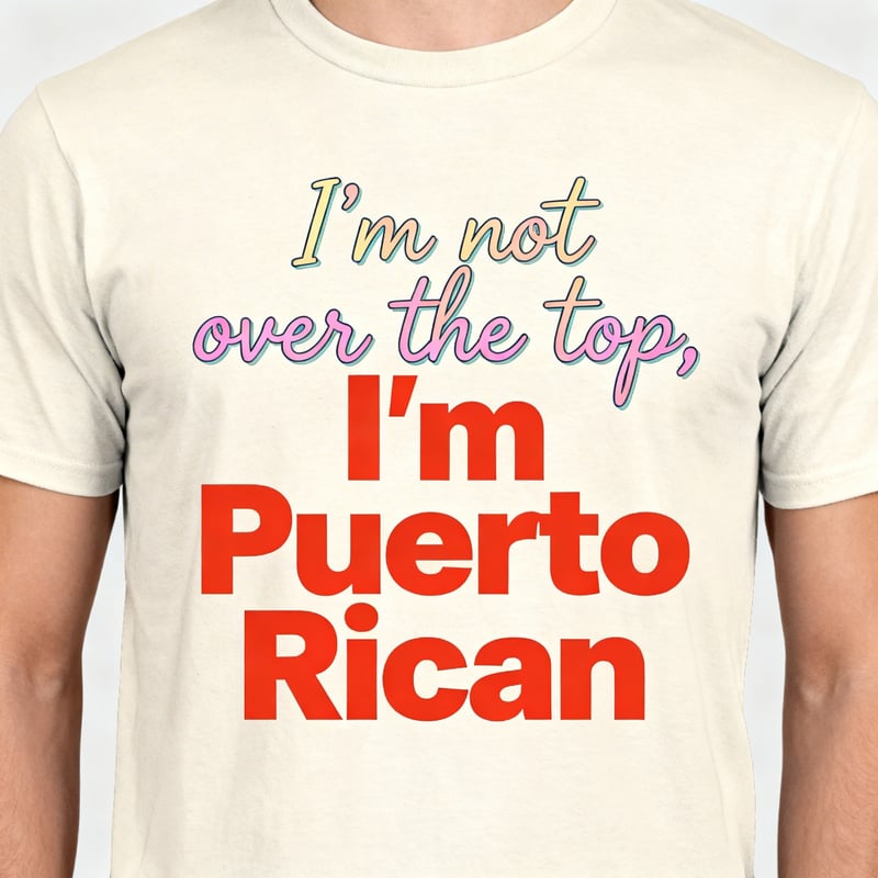Puerto Rican Playful T-shirt Design
