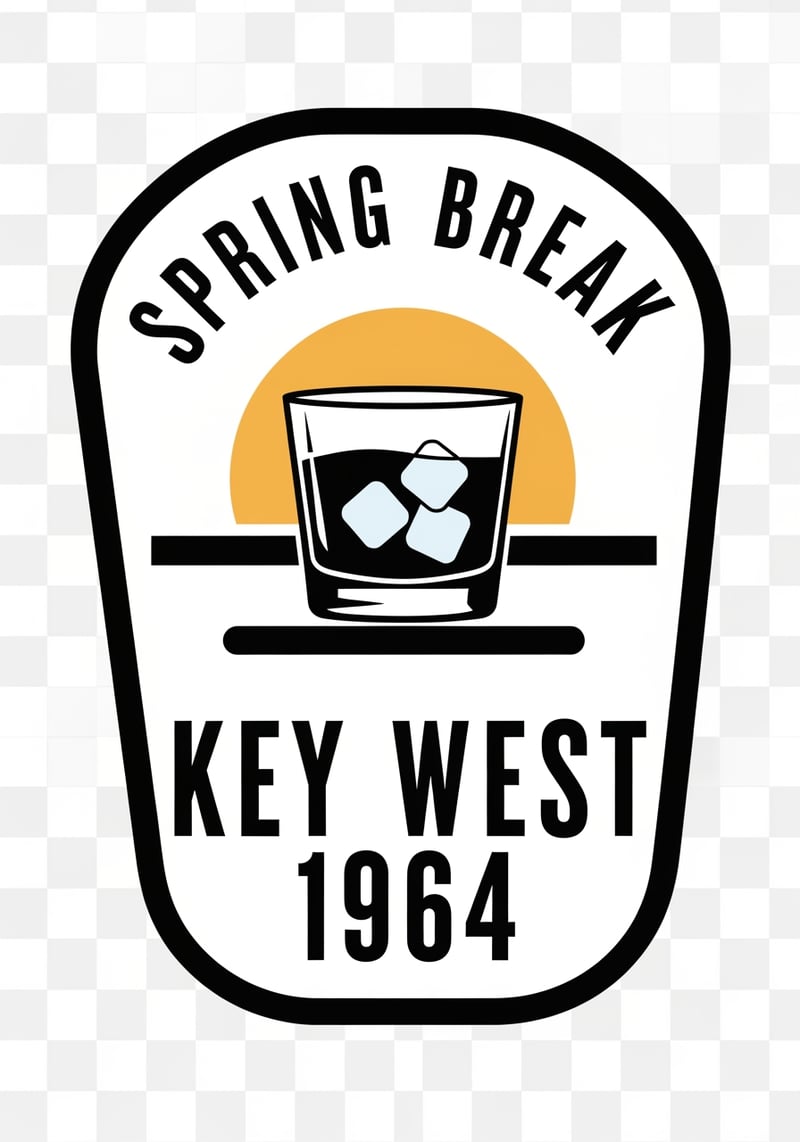 1960s Key West Spring Break Shirt Graphic