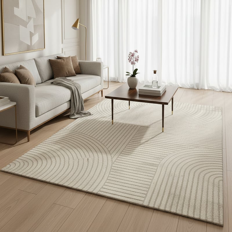 Close-Up of Luxury Rectangle Rug