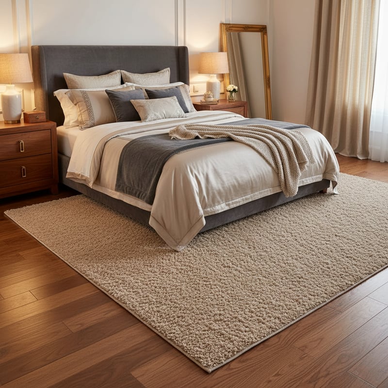 Luxury Adult Bedroom Rug Mockup