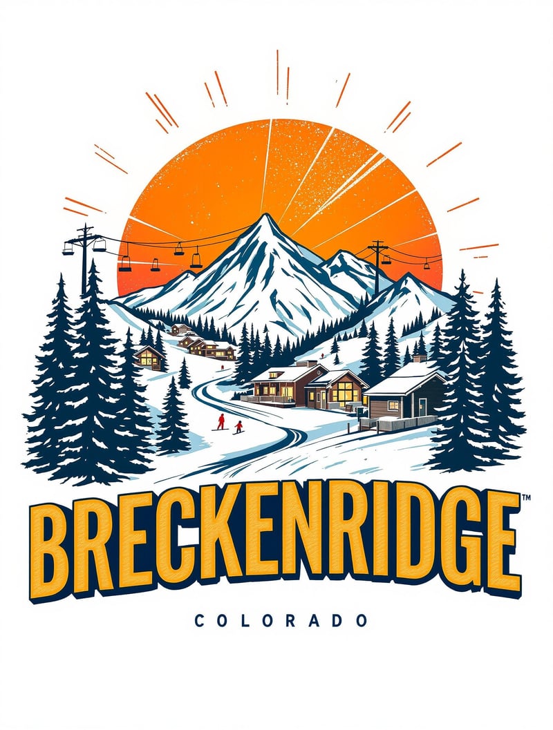 Breckenridge Vintage Ski Emblem