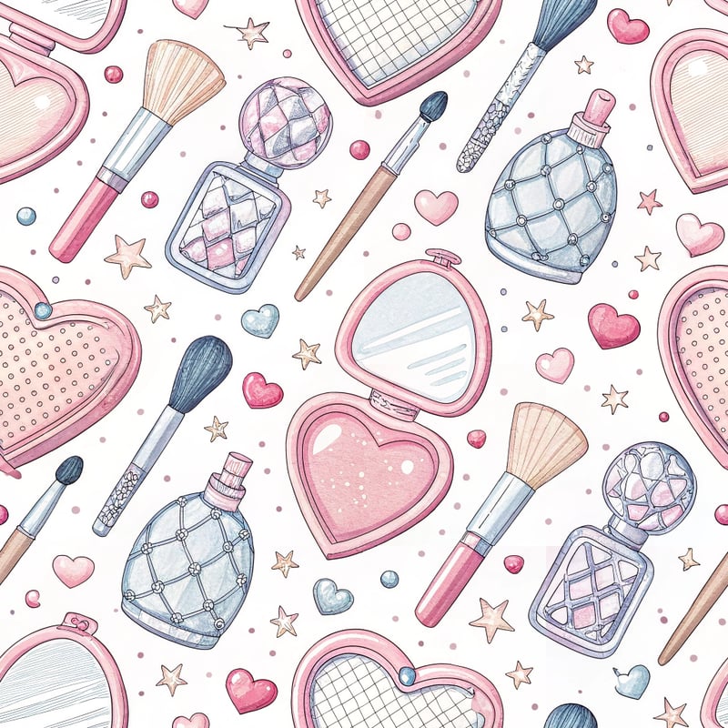 Kawaii Makeup Vanity Pattern