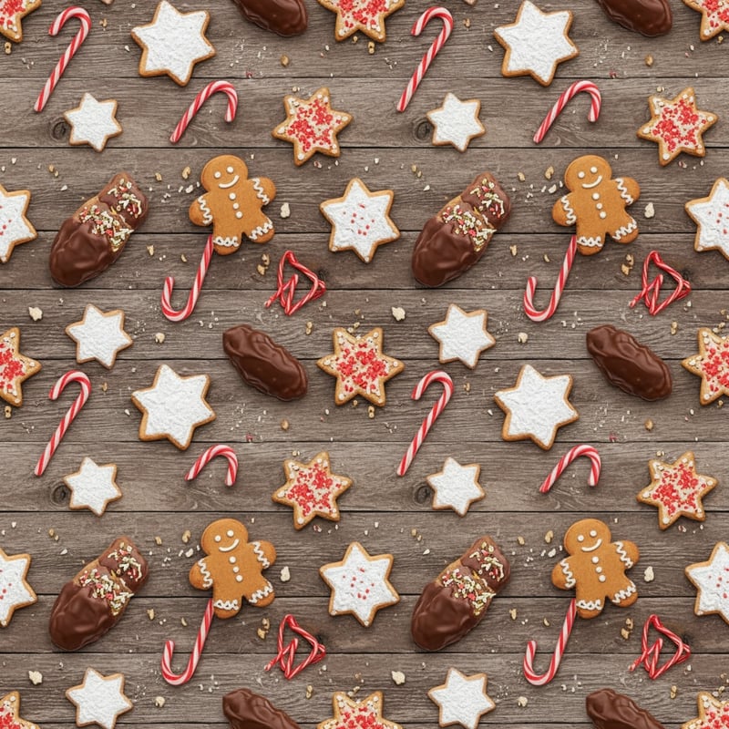 Christmas Cookie Wrapping Paper Design