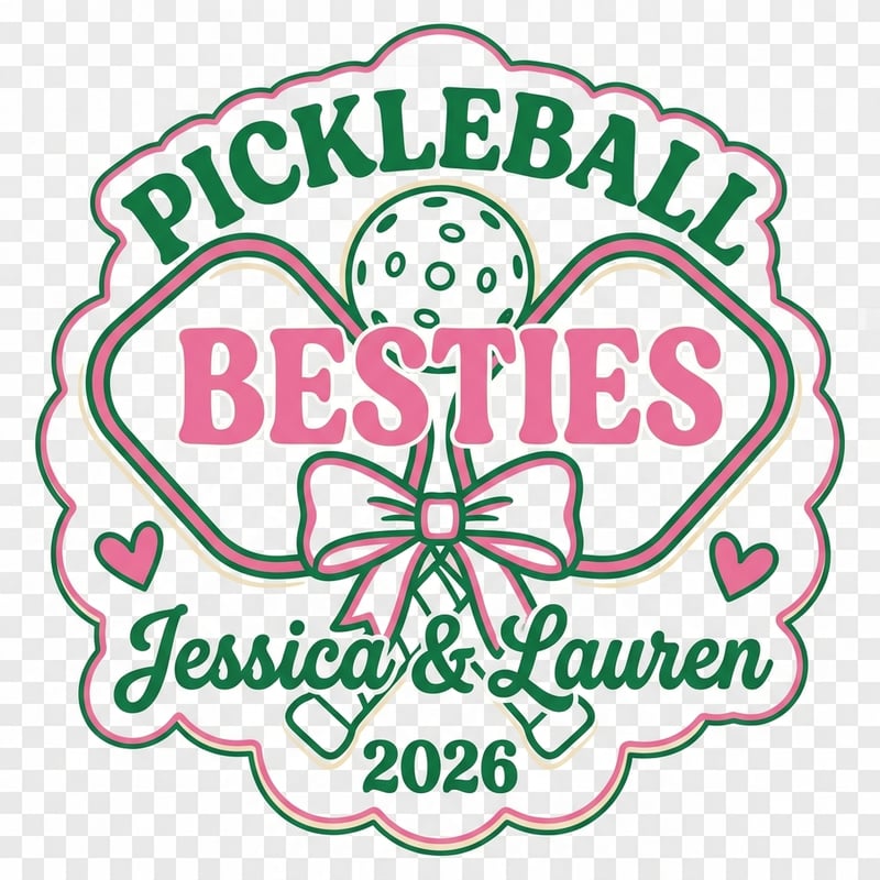 Pickleball Besties Ornament