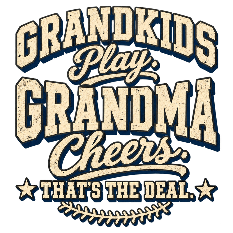 Grandkids Play Grandma Cheers Vintage Tee