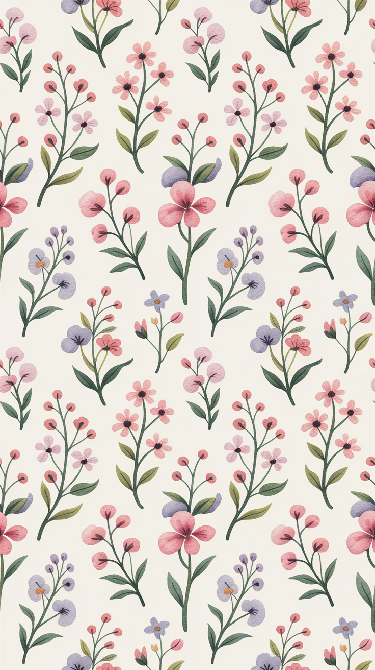 Seamless Floral Ditsy Pattern