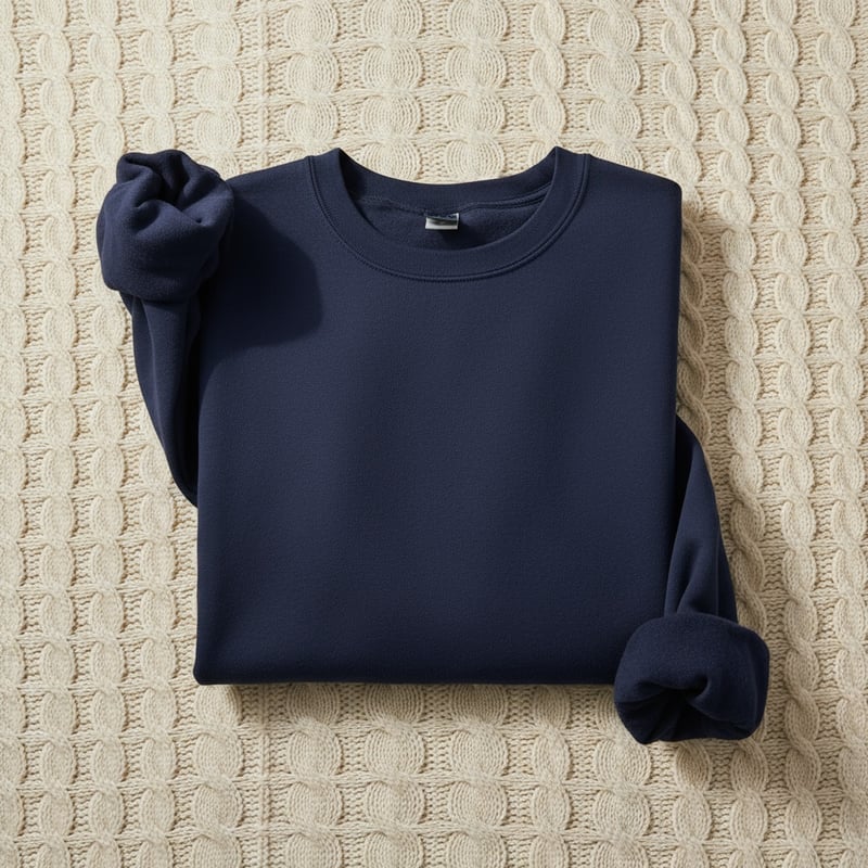 Flatlay Shirt on Cable Knit Blanket