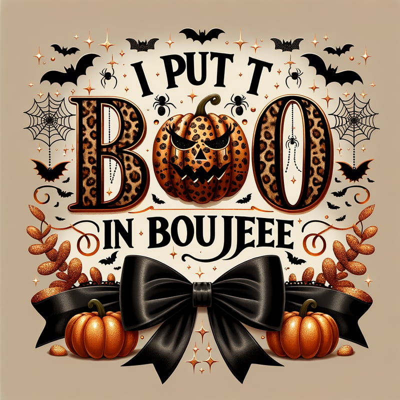 Glamorous Halloween BOO Graphic