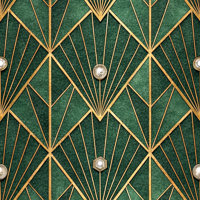 Art Deco Geometric Sublimation Pattern