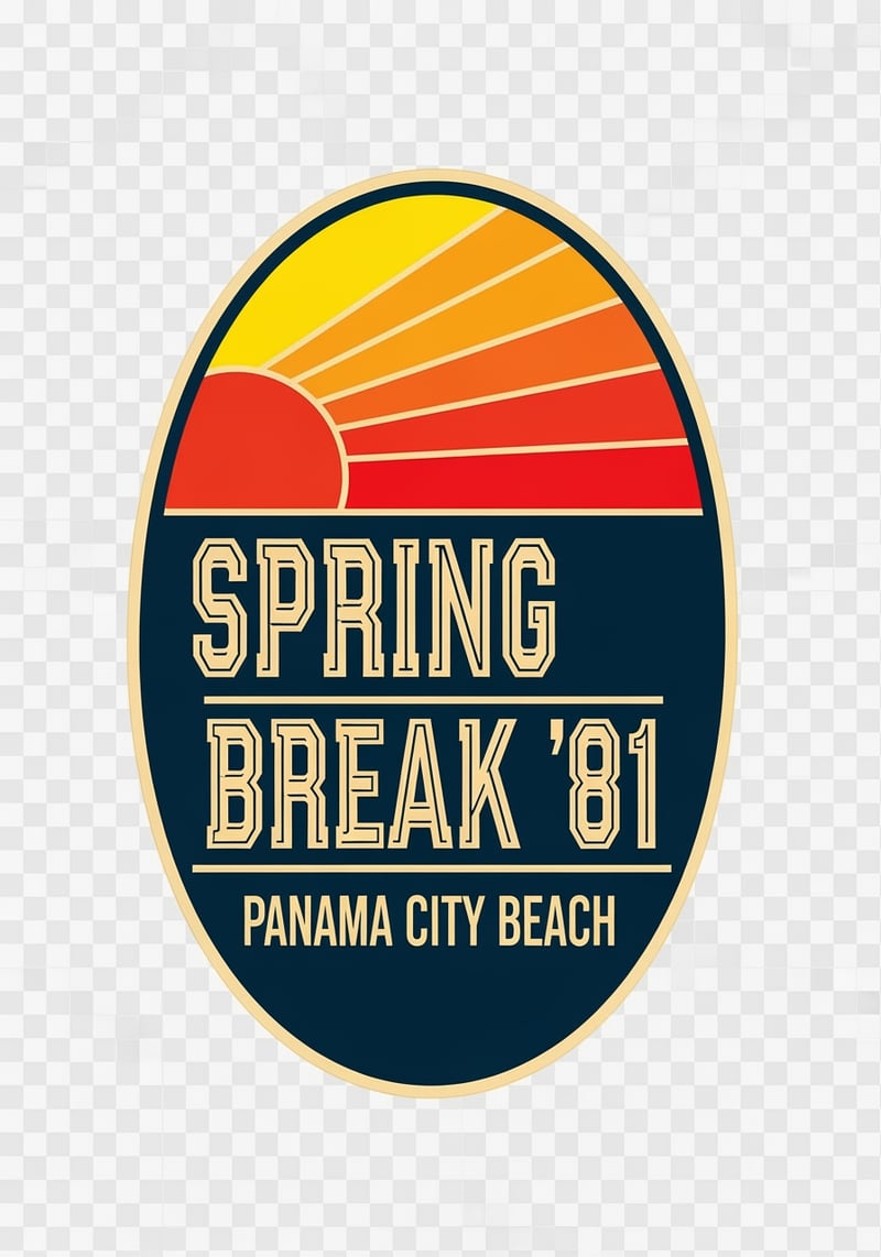 Early 80s Spring Break Panama City Badge