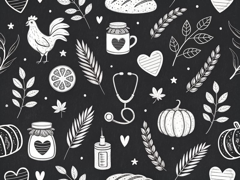Rustic Farmhouse Vector Tile Pattern