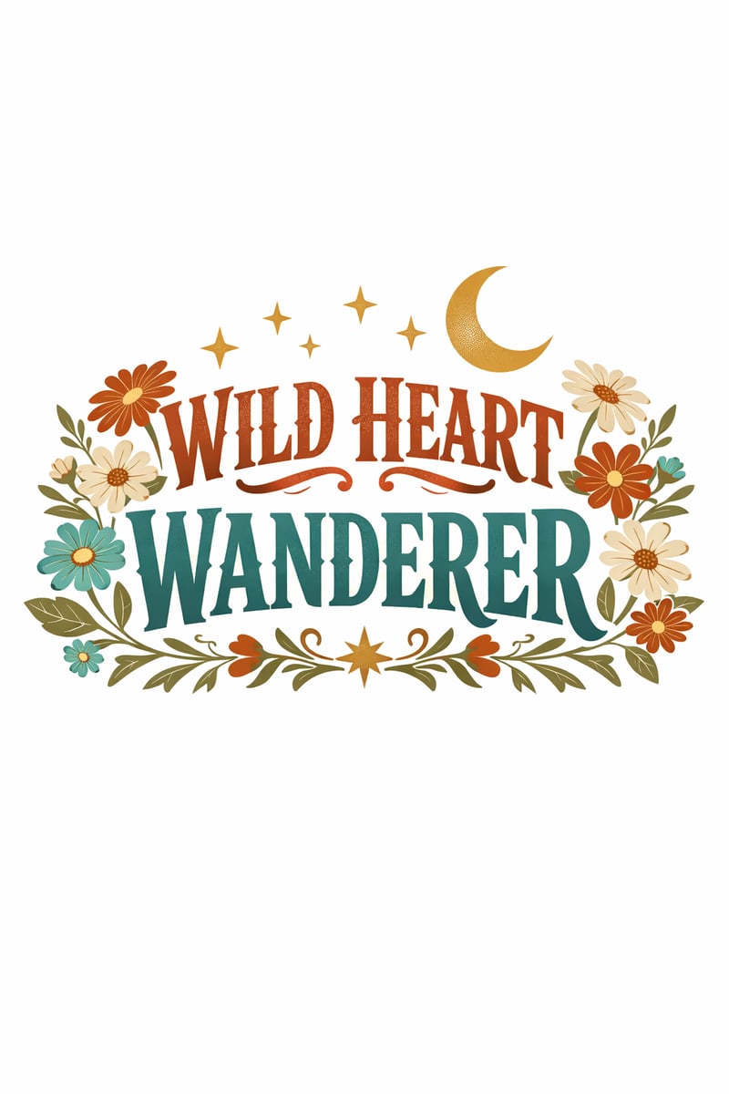 Wild Heart Wanderer T-Shirt Design