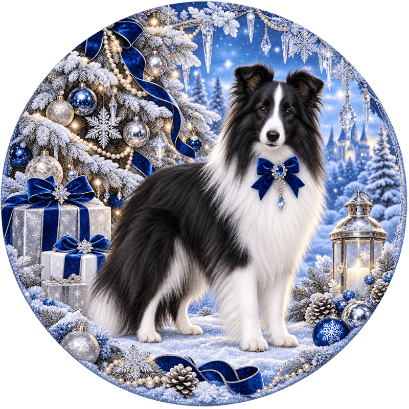 Sapphire Sheltie Frost Christmas
