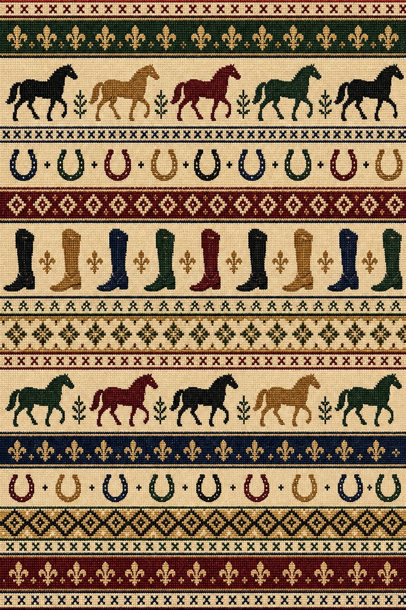 Equestrian Woven Texture Design