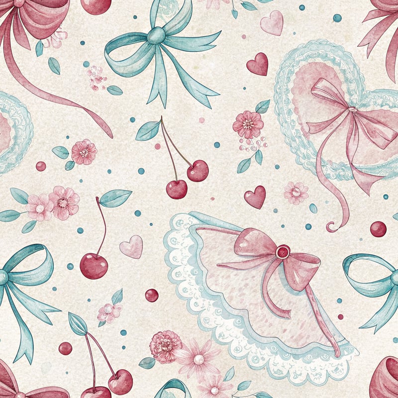 Pastel Balletcore Seamless Pattern