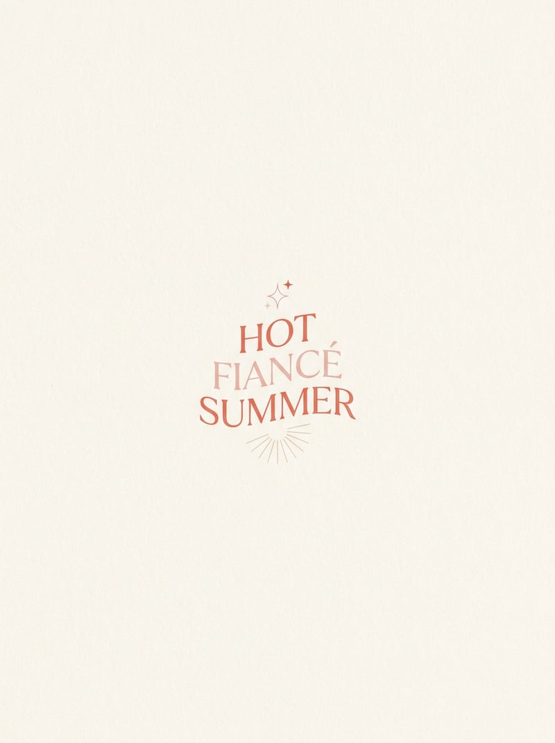 Minimalist Hot Fiancé Summer Typography